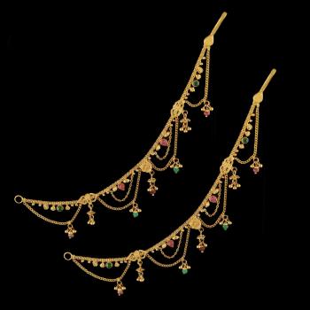 earrings mattal in gold