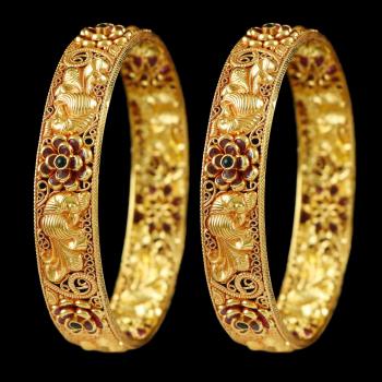 gold bangles designs of pc jewellers